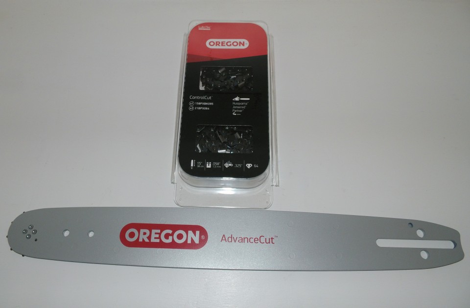 Oregon zaagblad met 2 kettingen