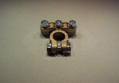 Dubbele accupoolklem +